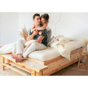 White Lotus Pure Cotton \u0026amp; Wool Dreamton Double Futon Mattress 54x75x5